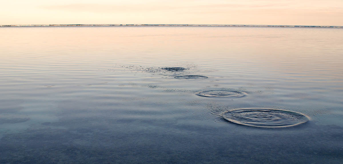 The Skim - May 2019 - Skimming pebbles on water