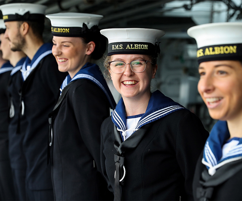 Royal Navy Personal on HMS Albion