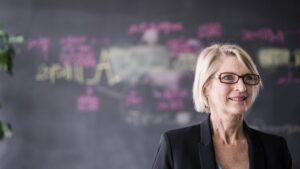 Female Psychology professor.